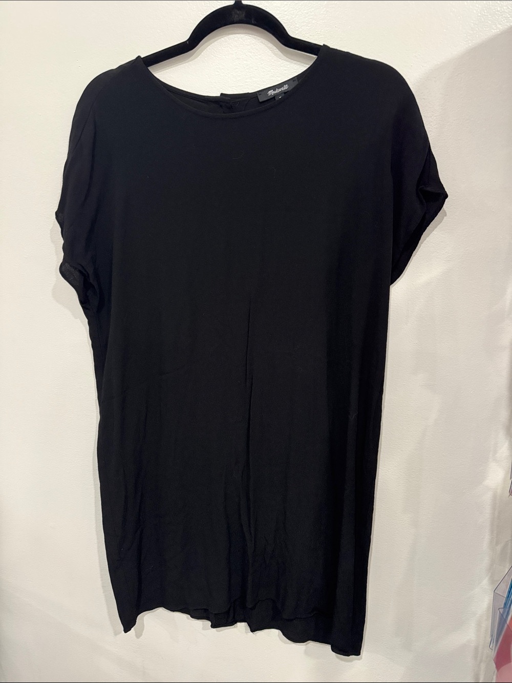Madewell Black Short Sleeve Dress